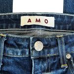 Amo Women’s Kick Flare Mid Rise True Blue Cotton Denim Y2K Jeans Size 27 Photo 3