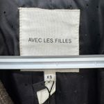 Avec Les Filles  XS Pea Coat Brown Motto Zip Asymmetrical Long Line NWT‎ $200 Photo 1