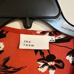 The Room Blazer Blouse Shrug Cover Up, Size Small, Red Black Floral Photo 2