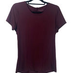 Athleta  Women's Encore Plum Crewneck Athletic Tee Top Size M Photo 0