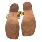 Kurt Geiger  London KG  Leopard Calf Hair Square Toe Thong Sandal Sz 38.5 Vacay Photo 4