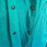 London Fog  Teal Double-Breasted Trench Coat One Size Photo 3