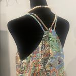 Hayden Paisley Print Sleeveless Dress with cut out front Photo 2