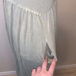 Orange Creek  sage green short sleeve stretchy casual midi dress Photo 3