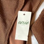 Aerie  One Piece Shine Pique Wrap Swimsuit Cut Out Full Coverage Size SP NWT Photo 3