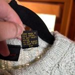 Liz Claiborne Vintage Liz Sport Cable Knit Button-Up Cropped Sweater Mint Green Size Small Photo 2