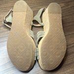 UGG  'Uma' Suede Cork Wedge Sandals Size 9 Shoes Olive Gray Photo 5