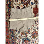 Shore Women’s Ribbed Waffle Knit Lounge Shorts Beige Tan Size S Made in USA Photo 4