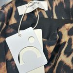 NWT Commense Chiffon Maxi Skirt XL Leopard High Waist Lined Animal‎ Print Party Brown Photo 4