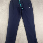 FIGS Scrub Pants Womens Large Tall Navy Yola FreeX Lined Nurse Workwear Photo 0
