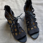 Aubrey Lynn blue suede gladiator Photo 0