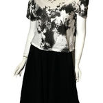 ZARA pull-on asymmetric black skirt medium Photo 0