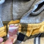 No Boundaries  Yellow Plaid Flannel Hoodie Shirt M (7–9) Photo 2