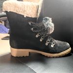 G.H. Bass &Co. G.H.Bass & CO. Abigail Faux Fur Ankle Boots Black Cream Size 8 1/2 Photo 8