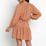 Petal and Pup Petal + Pup ‘Sorah’ Plaid Long Sleeve Cinched Waist Above Knee Dress Size 4 Photo 2