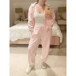 SKIMS  Cotton Fleece Blend Classic Joggers in Barely Pink Size Large Photo 7