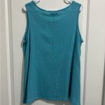 Bryn Walker  Blue Tank Top Flowy Sleeveless Blouse Size Small Lightweight Beach Photo 4