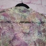 Y2K CAL STYLE FLORAL SHEER LACE OPEN FRONT DUSTER CARDIGAN FAIRYCORE WHIMSYGOTH Pink Size M Photo 8