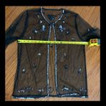 Vintage Mesh longsleeves blk jacket with sequence Photo 7