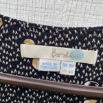 Boden Anna Wrap Tie Dress 3/4 Sleeve Midi Length Jersey Stretchy Modest Size 4 Black Photo 2