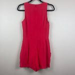 Lovers + Friends Lovers + Friends Romper Womens Small Red Cutout Sand Dollar Party Romantic NWT Photo 2