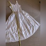 SheIn Maxi Dress Womens White Sleeveless Cotton Polyester Stretch Wide Skirt L Photo 5