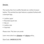 Loeffler Randall  Landry Woven Ballet Flat Red Leather Photo 10