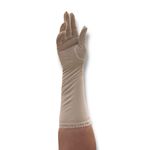 Vintage Ladies Gloves Long Ivory White Nylon 1940’s Cosplay Costume Photo 2