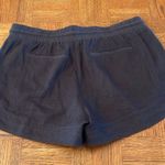 Athleta Linen blend charcoal Black Athletic Shorts Elastic Waist size 6 Photo 4
