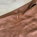 Brown Satin Mini Skirt Size XS Photo 4