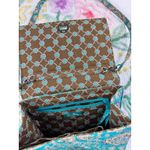 Vera Bradley  Shoulder Bag Teal Paisley Pattern Flap Top Closure Photo 4