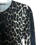 Jones New York Sweater Womens Small Multicolor Animal Print Silk Blend Pullover Photo 2