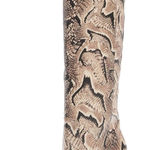 Vince Camuto Knee High Boots Leather Fendel Snake Print Stiletto Heel NEW Photo 0