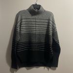 Vera Wang Simply Vera- Pullover Ombre Striped Gradient Mock Turtleneck Sweater Photo 1