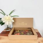 Coach NWT Boxed Long Zip Around Wallet In Signature Canvas With Floral Print Photo 2