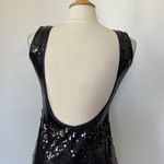 Capezio Solid Black Carpezio Collection Full Sequin Backless Dress Photo 4