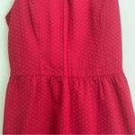 Kensie ✅ Ruby Red Sweetheart Neck Sleeveless Retro Embroidered Dress Photo 2