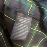 Tommy Hilfiger Womens Button Down Shirt Top Blue Green Plaid Roll Up Sleeve L Photo 5