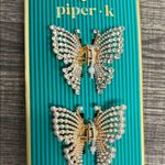 Piper K | Gem & Pearl Butterfly Hair Clips ✨ Gold Photo 3