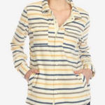 O'Neill O'Niell Women's Superfleece Striped Shacket Size Small Photo 0