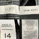 Loft Womens Jeans Denim Washed Black Gray Demi Boot Frayed Cut Hem Size 14 Photo 10