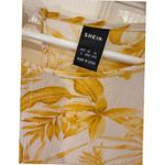 SheIn  Women's‎ Yellow Floral Print Long Sleeve Midi Dress Size L Photo 1