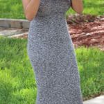 Monteau la dress Women’s size medium sleeveless knit dress black gray bodycon Photo 4