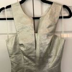 Robert Rodriguez Gold and Silver Metallic  Cocktail Mini Dress Size 2 Photo 1