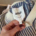 Aerie  Sugar Rush Chenille Collared Stripe Sweater Photo 2