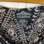 Angie Black Floral Print Top Photo 11