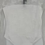 White Lace Long Sleeve Bodysuit Photo 2