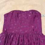 Guess LA size 8 strapless sheer lined purple dress with full skirt EUC Purple Photo 4