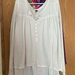 Free People  Long Sleeve White Top Photo 0