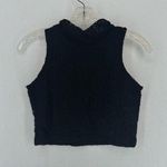 Glamorous  Sleeveless Cropped High Neck Crop Top Lace Small Black Photo 0
